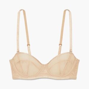 Savage x Fenty nude structured mesh bra